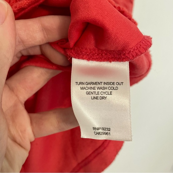 ALFRED DUNNER Coral Red Crochet Lace Overlay 1/4 Zip Zipper Short Sleeve Blouse - Picture 10 of 15